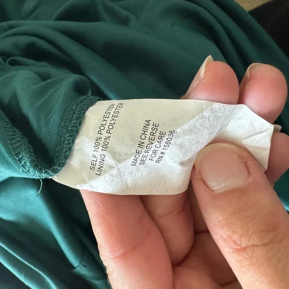 Birdy grey KIKO CHIFFON EMERALD green dress curve line size 3X NWT - Picture 10 of 10